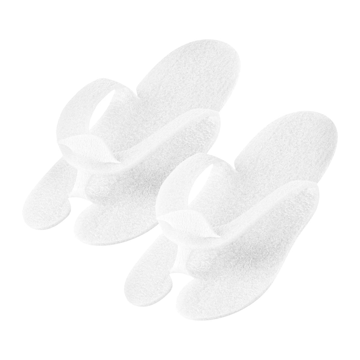 Disposable slippers, 12 pairs, white