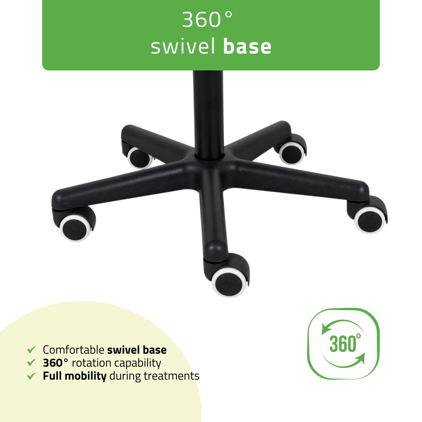 Saddle stool LUMO, Comfy Base k515 quilted black