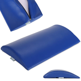 Semi Round Bolster Lumbar Massagerolle 40x25x5 cm Hard K012, Marineblau
