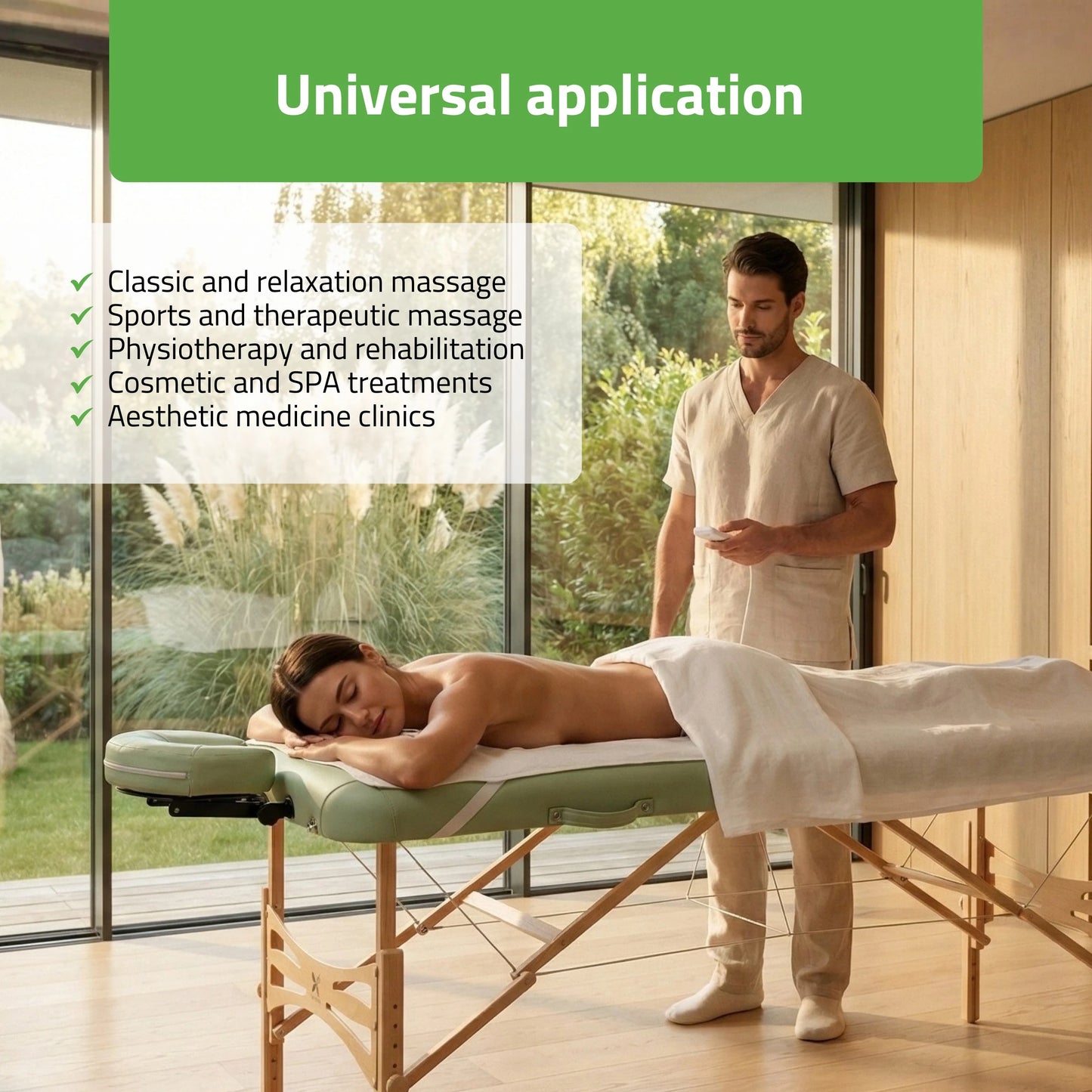 Elektrische Wärmematte für Massageliege, 75×180 cm