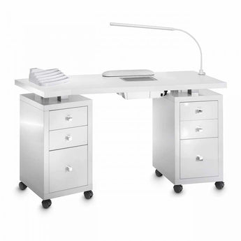 Manicure table Square Double Vented Lacquered