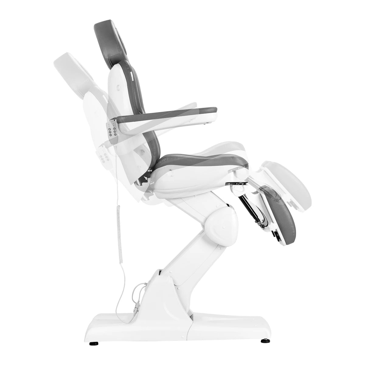 Jalkahoitotuoli AZZURRO 870s PEDI, 3 moottoria, harmaa