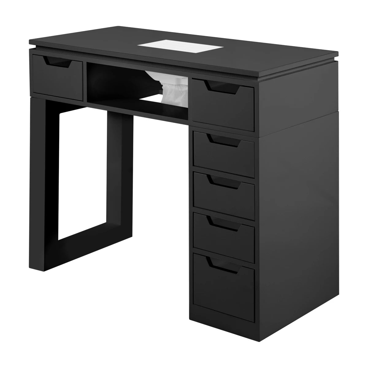 Manicure table with dust collector YR-003, black