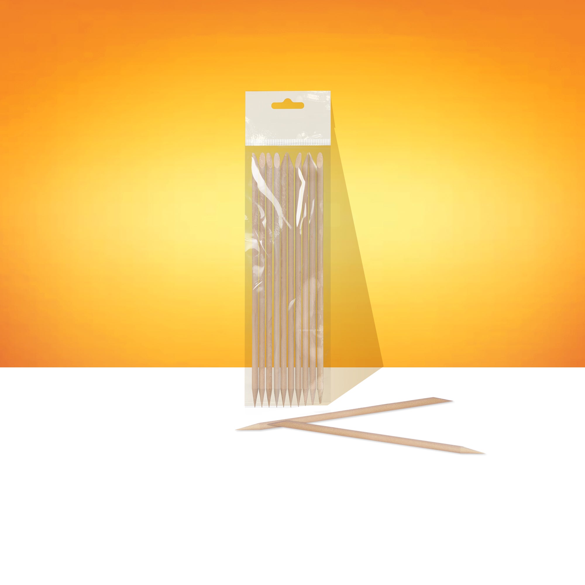 STALEKS EXPERT Orange stick wooden, 150 mm (10 pcs) - 10