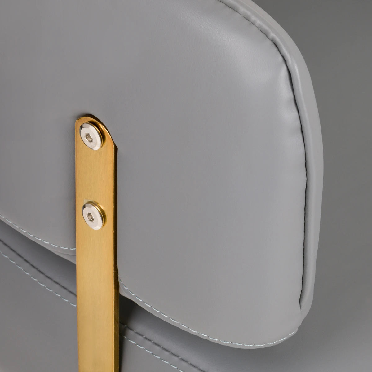 Hairdressing chair GABBIANO LINZ GOLD GREY