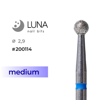 Diamond Ball Drill Bit 2.9 mm, Blue (Medium Grit)