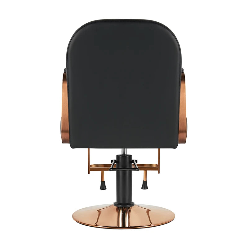 Hairdressing chair Gabbiano Acri, copper-black