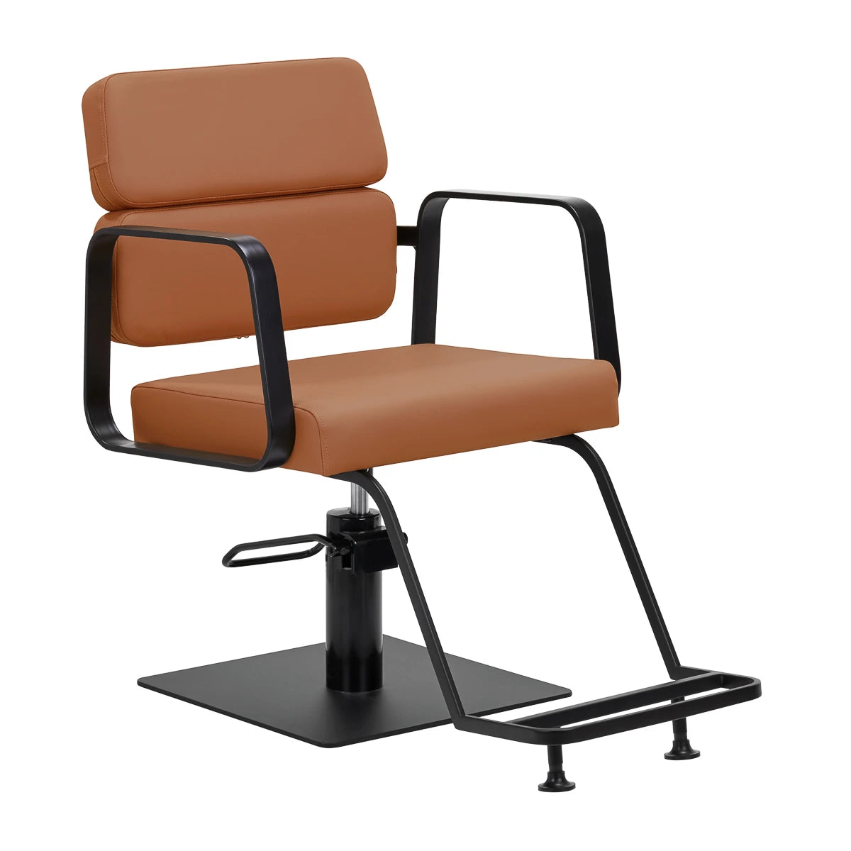 Gabbiano Friseurstuhl Porto, Schwarz-Orange