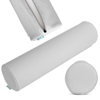 Rond kussen 15x60 cm, lichtgrijs