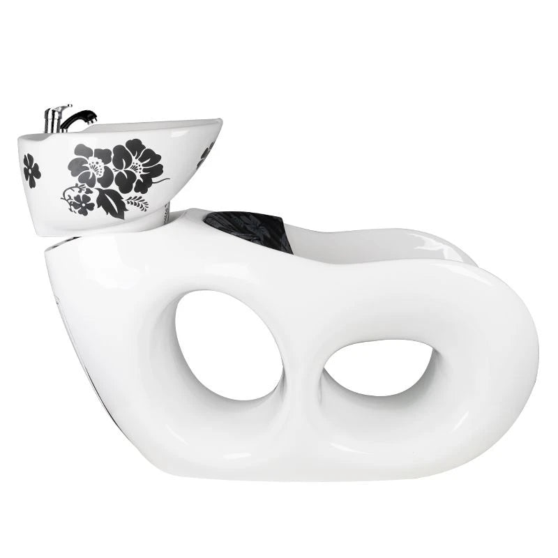 Hairdressing backwash Gabbiano Malwa white