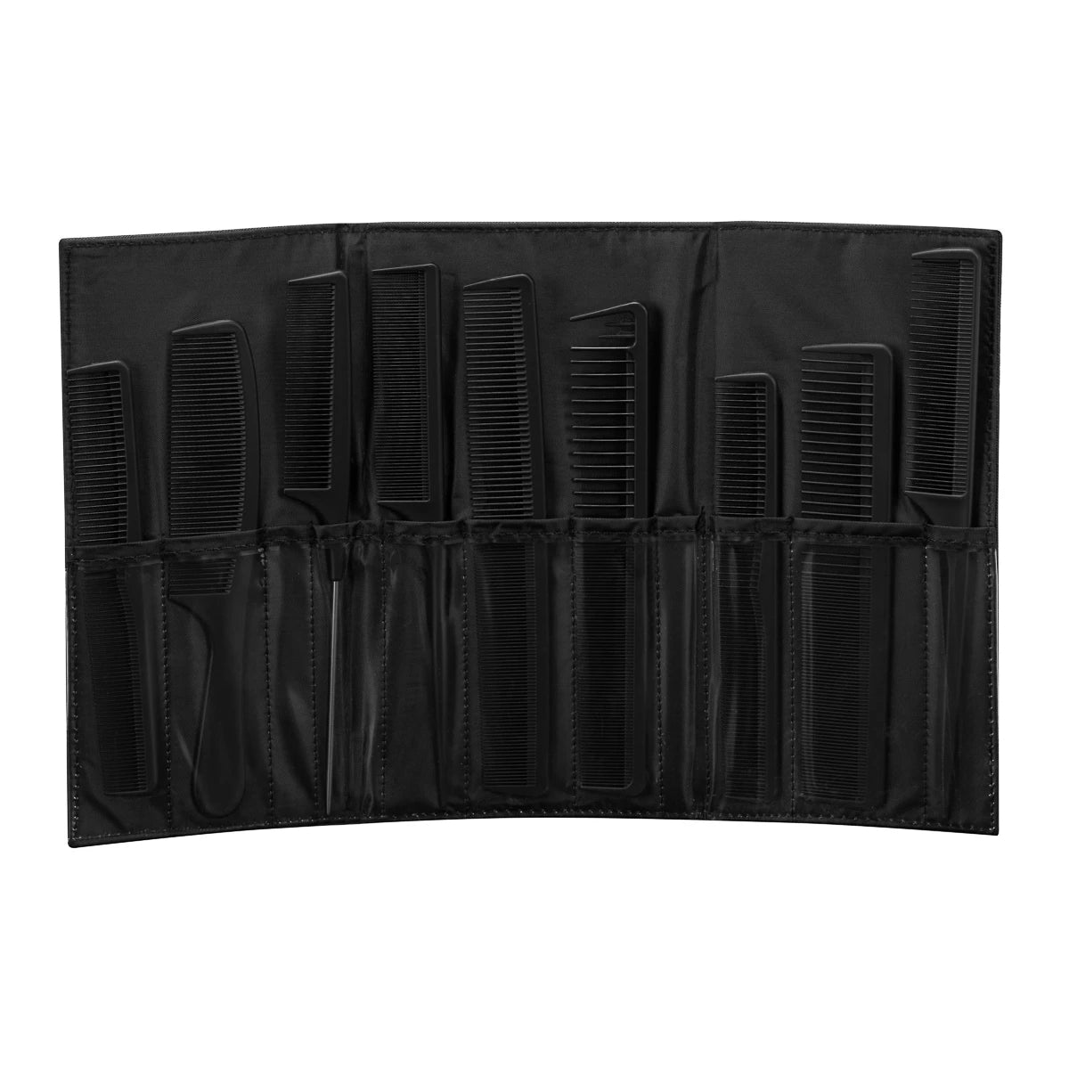 Kapperskammen carbon N-20, set 9 stuks