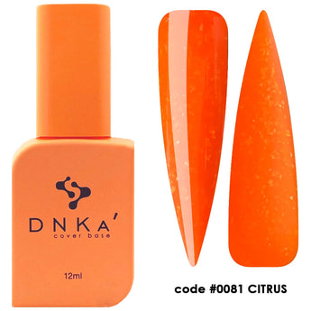 DNKa Rubber Base Cover, 12 ml, #0081 Citrus
