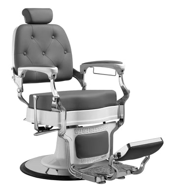 Weelko Kappersstoel TRIM, Wit-Grijs