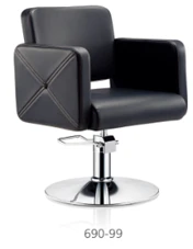 Hair System HS99 kappersstoel, zwart