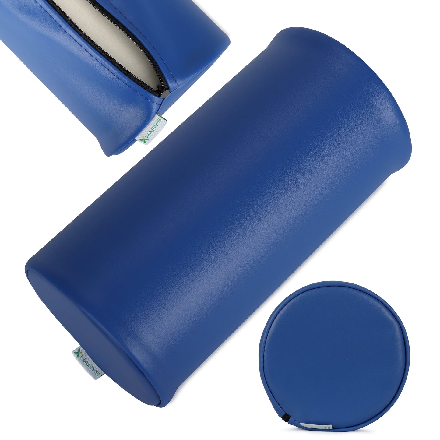 Apaļš spilvens 15x30, K012 tumši zils