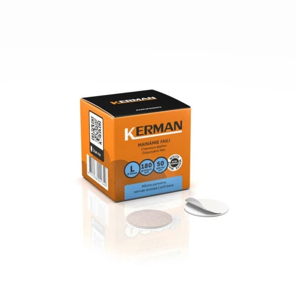 KERMAN refill pads for Pedicure disc L soft 180 gritt (50pcs)