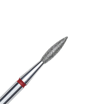 Staleks Dimanta frēzes uzgalis liesma sarkana EXPERT, diametrs 2,1 mm / darba daļa 8 mm