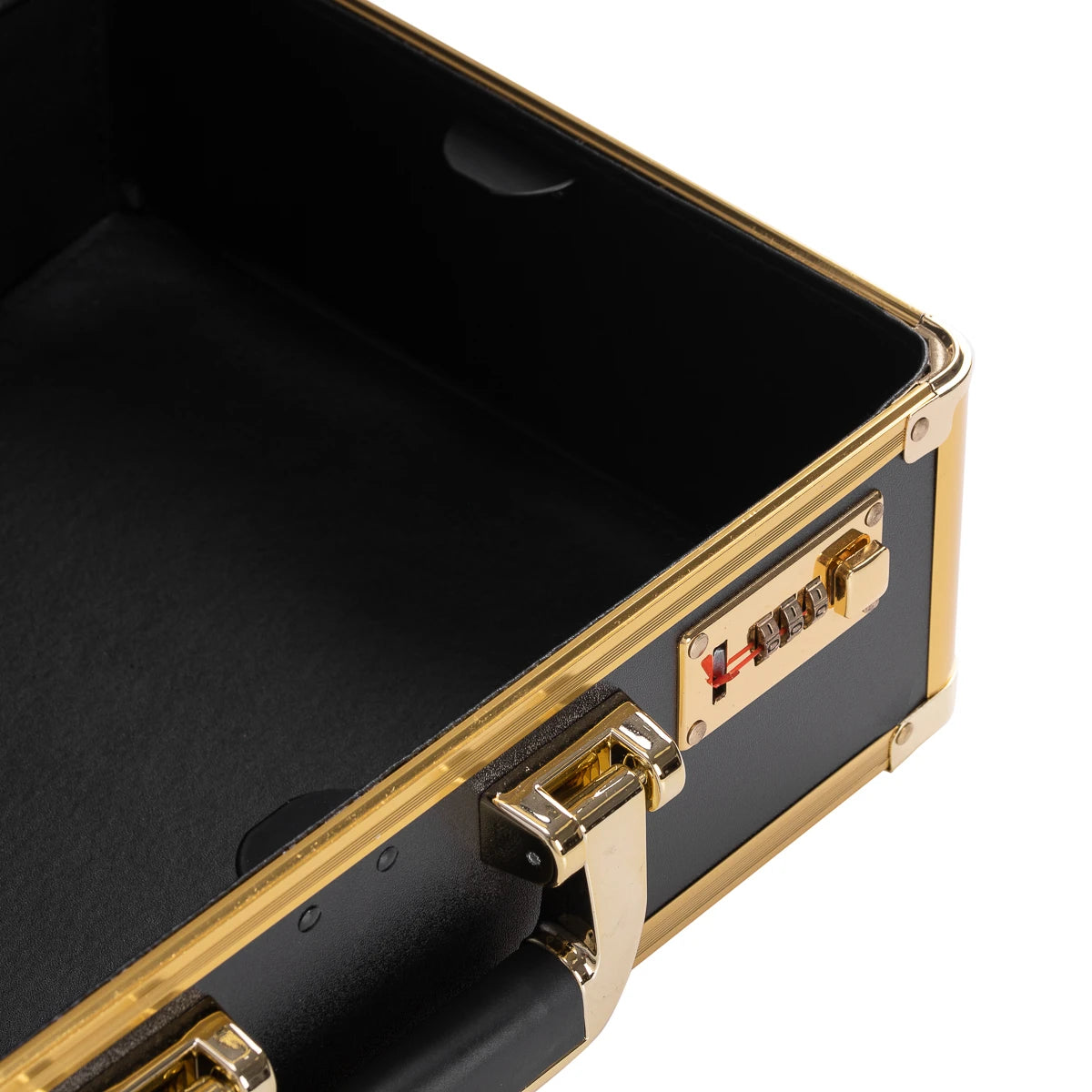Hairdresser's case gold black