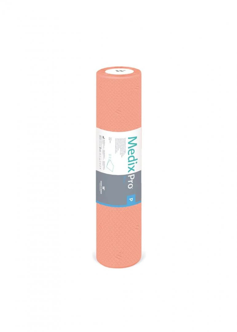 Disposable paper bedsheet MedixPRO 60cm x50m, APRICOT