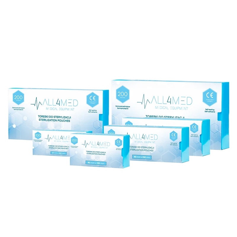 All4med Autoclavable bags 90mm x 230mm 200pcs