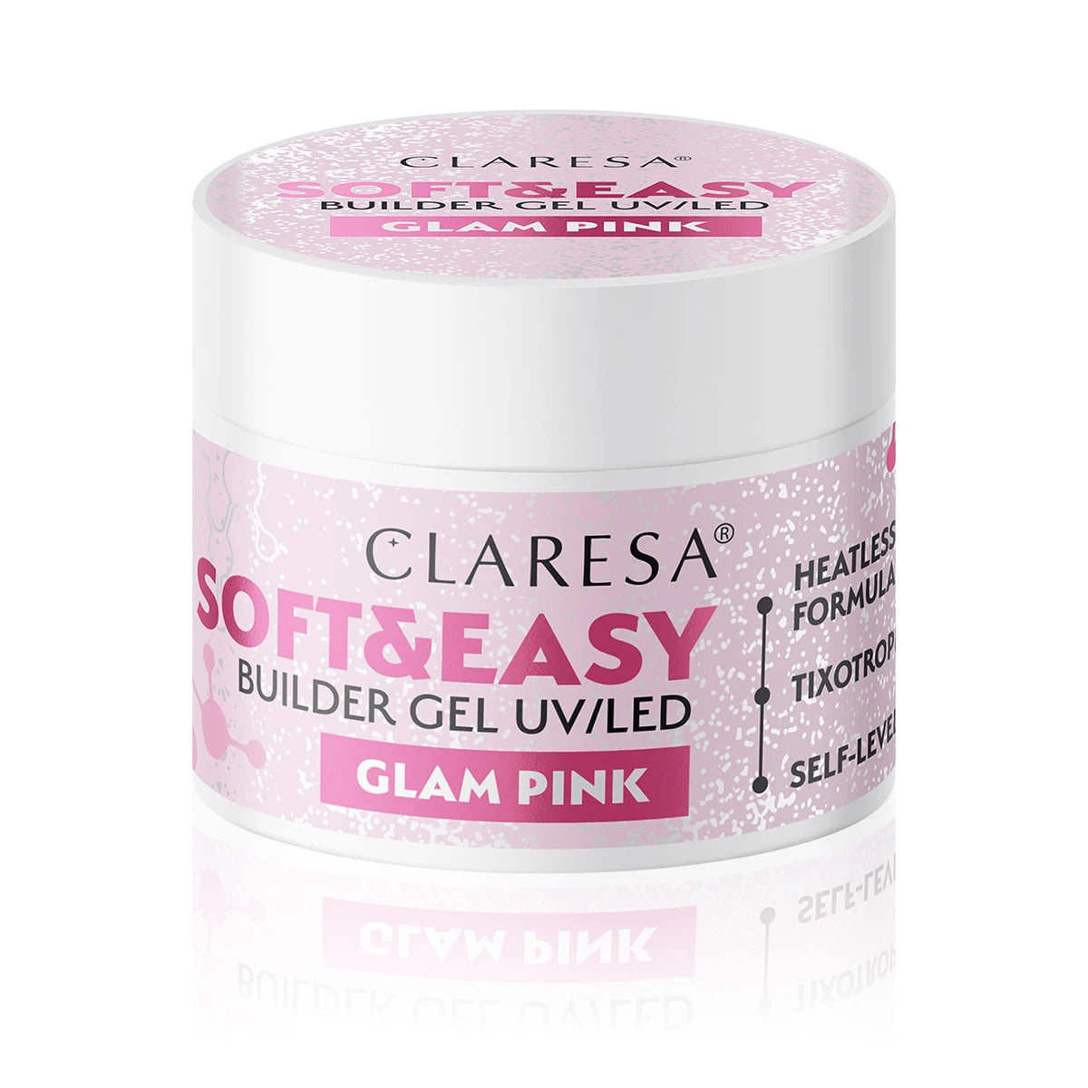 Claresa Vienfāzes gēls Soft&Easy, glam pink, 90g