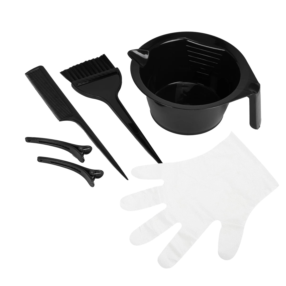 Kleuring set, 2 borstels + accessoires