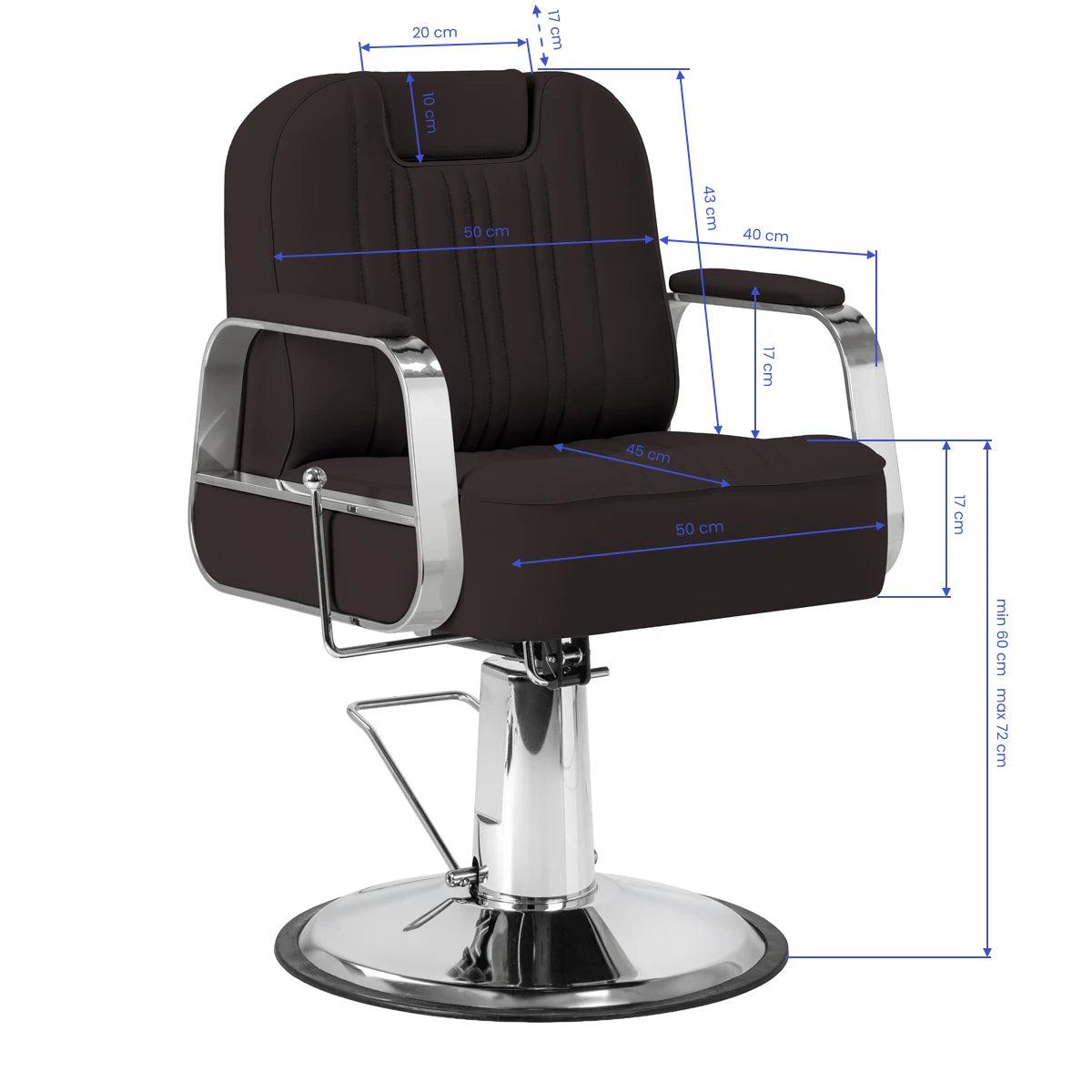 Barber Chair Gabbiano brown stern