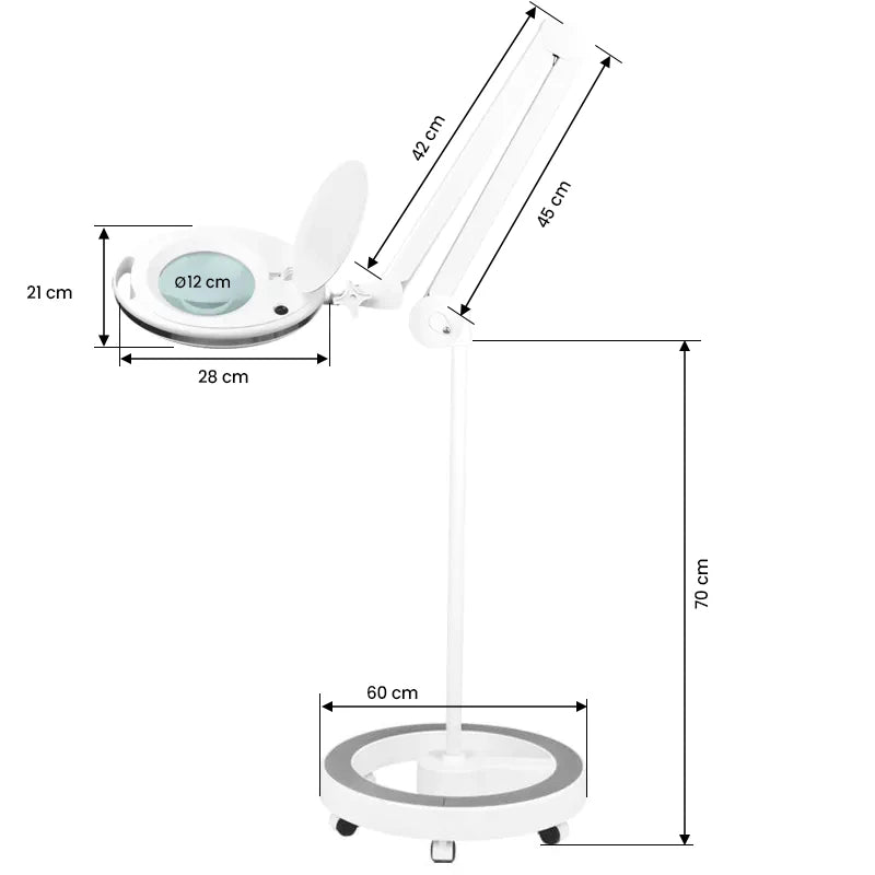 Elegante 6027 60 LED SMD 5d magnifier lamp with a tripod