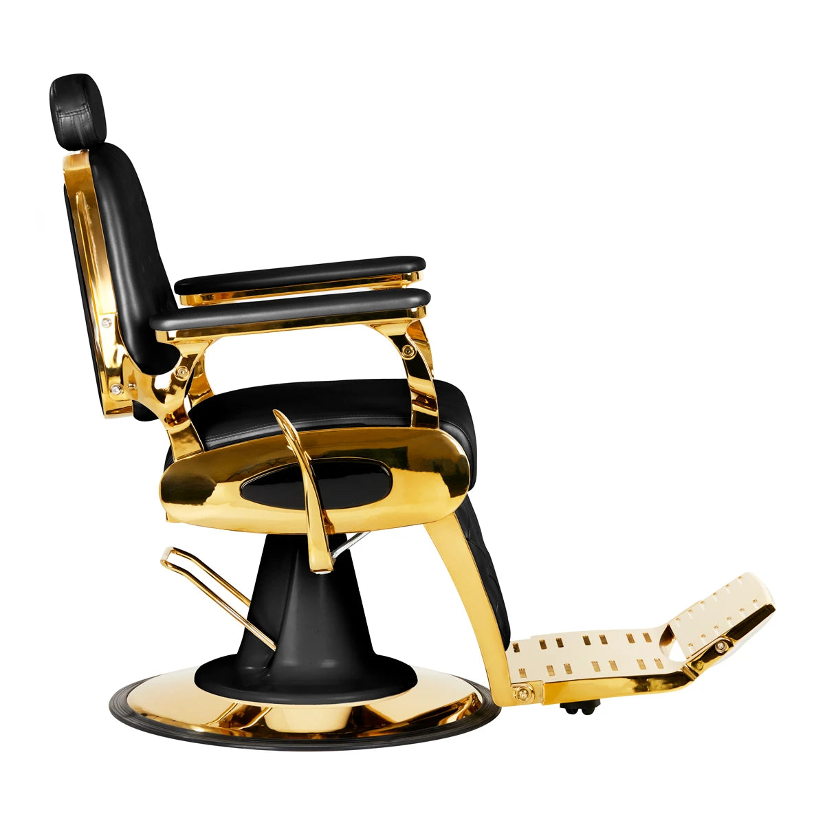 Fauteuil Barbier Gabbiano Grancesco noir and or