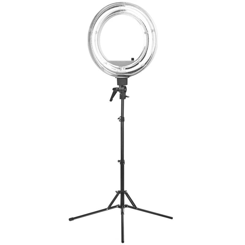 Ring-Leuchte 18" 55W, Fluoreszenz, Weiß + Stativ