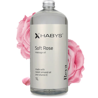 Massage Oil, Soft Rose, HABYS 1000 ml