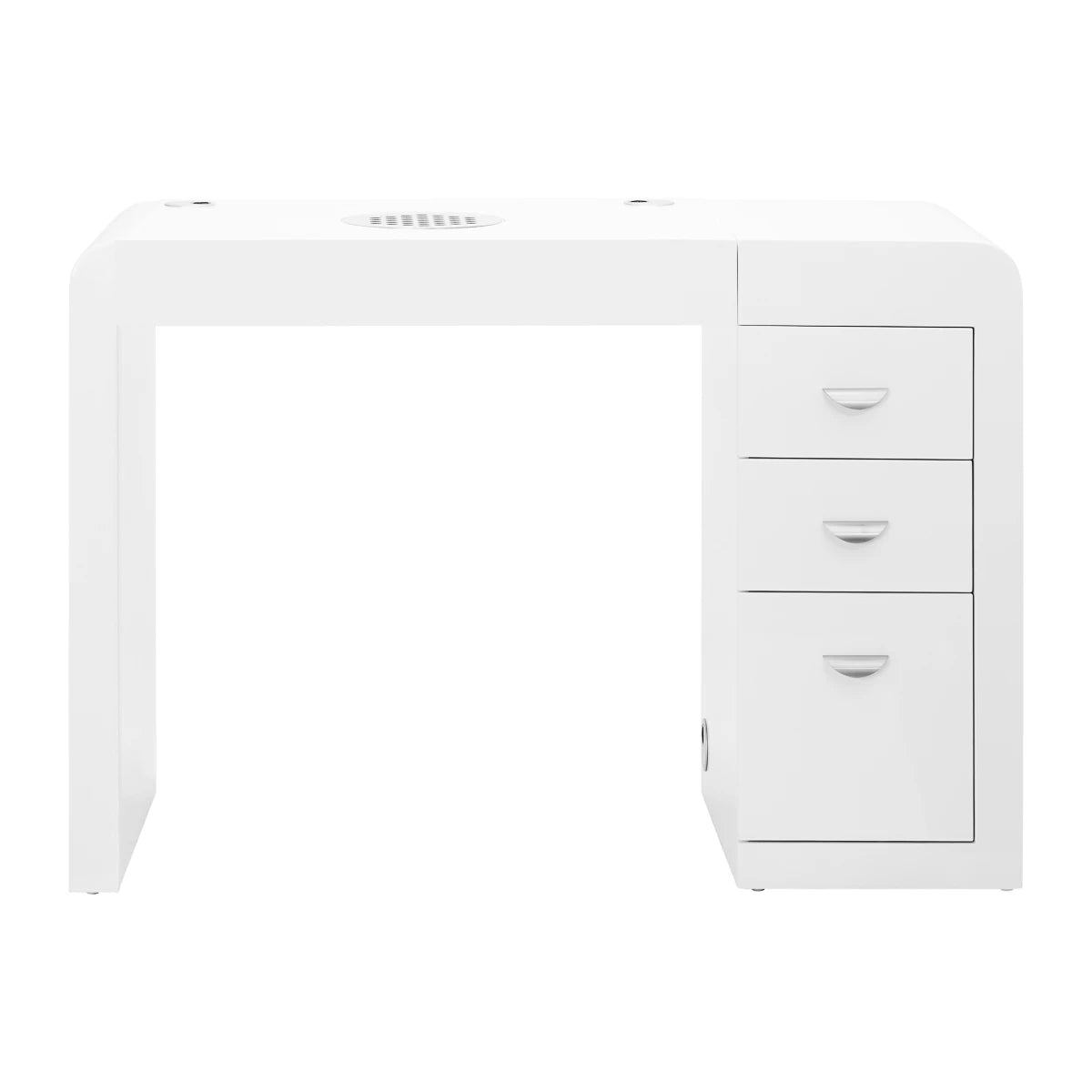 Manicure table 312 with vacuum cleaner, white