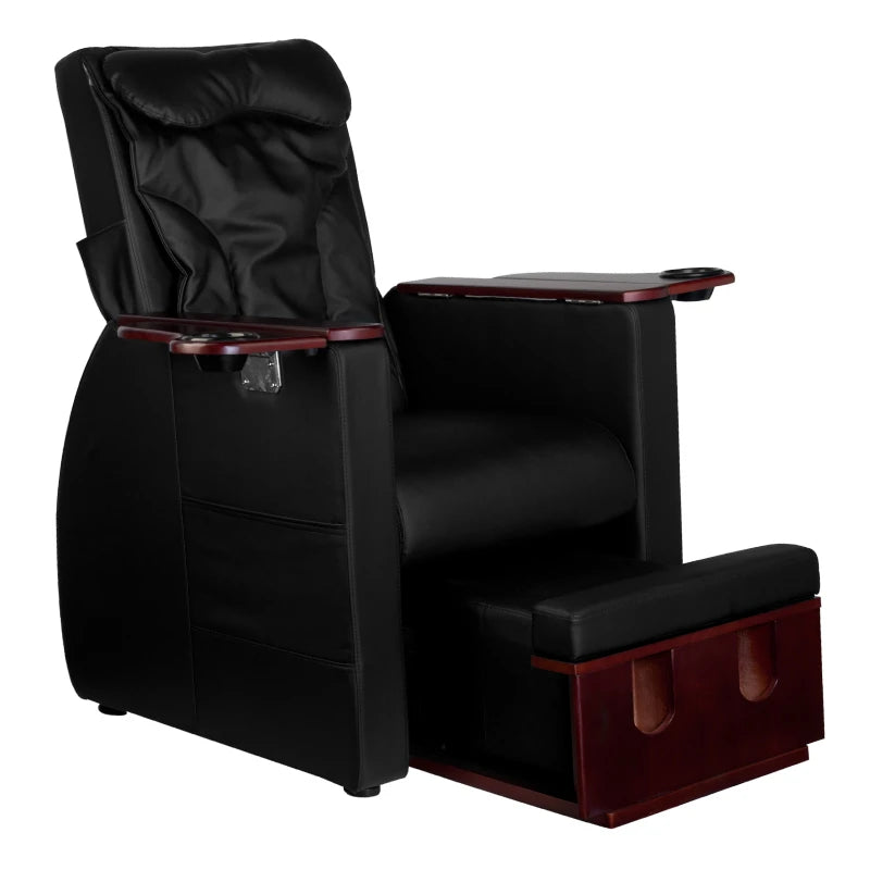 Azzurro Pedikürstuhl 101 mit Rückenmassage, Schwarz