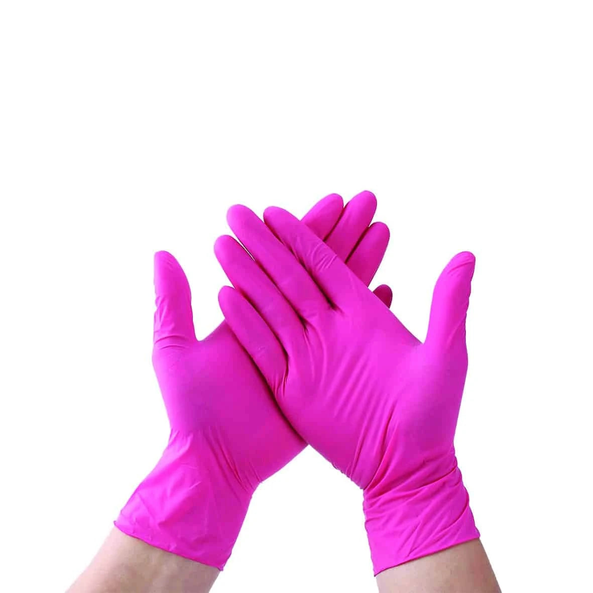 Nitrila cimdi, bez pulvera, PINK M, rozā, 100 gab., Berry®