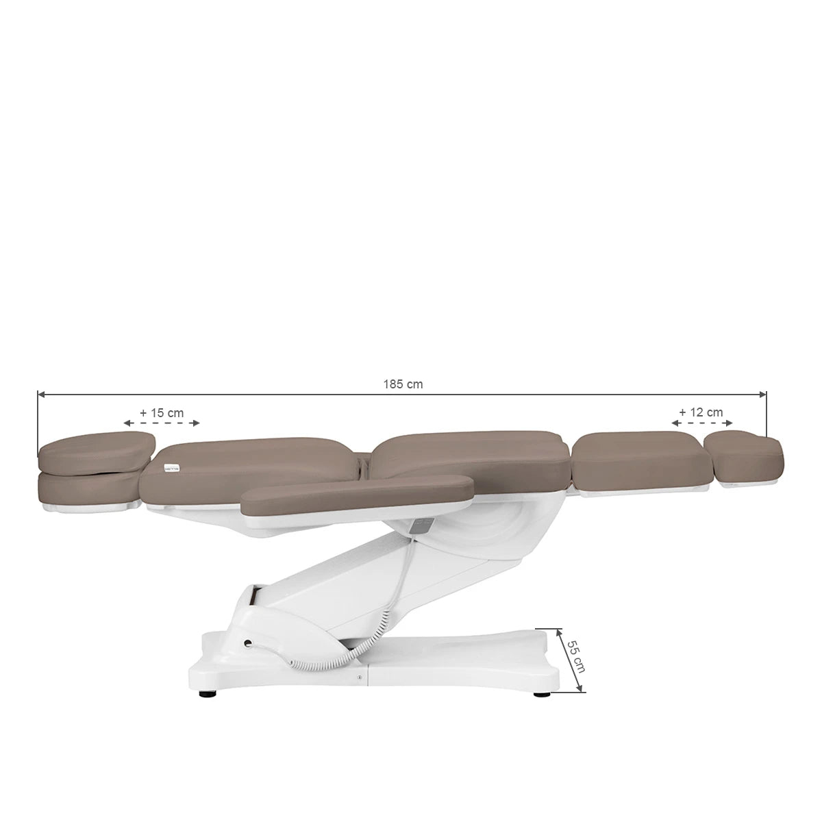 Sillon CLASSIC Elektrische Kosmetikliege, 3 Motoren, braun