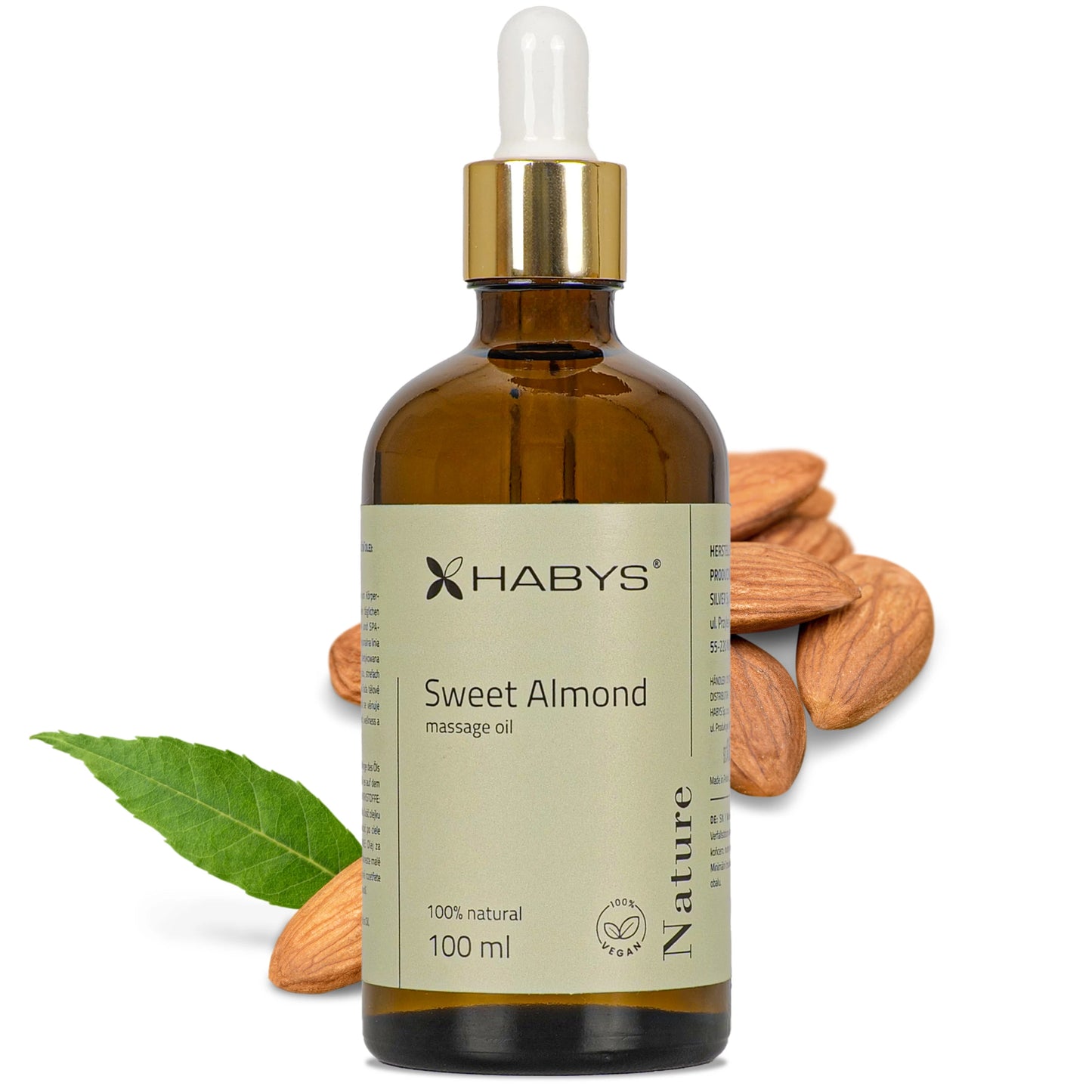 Masāžas eļļa Sweet Almond Nature, 100 ml ar pipeti