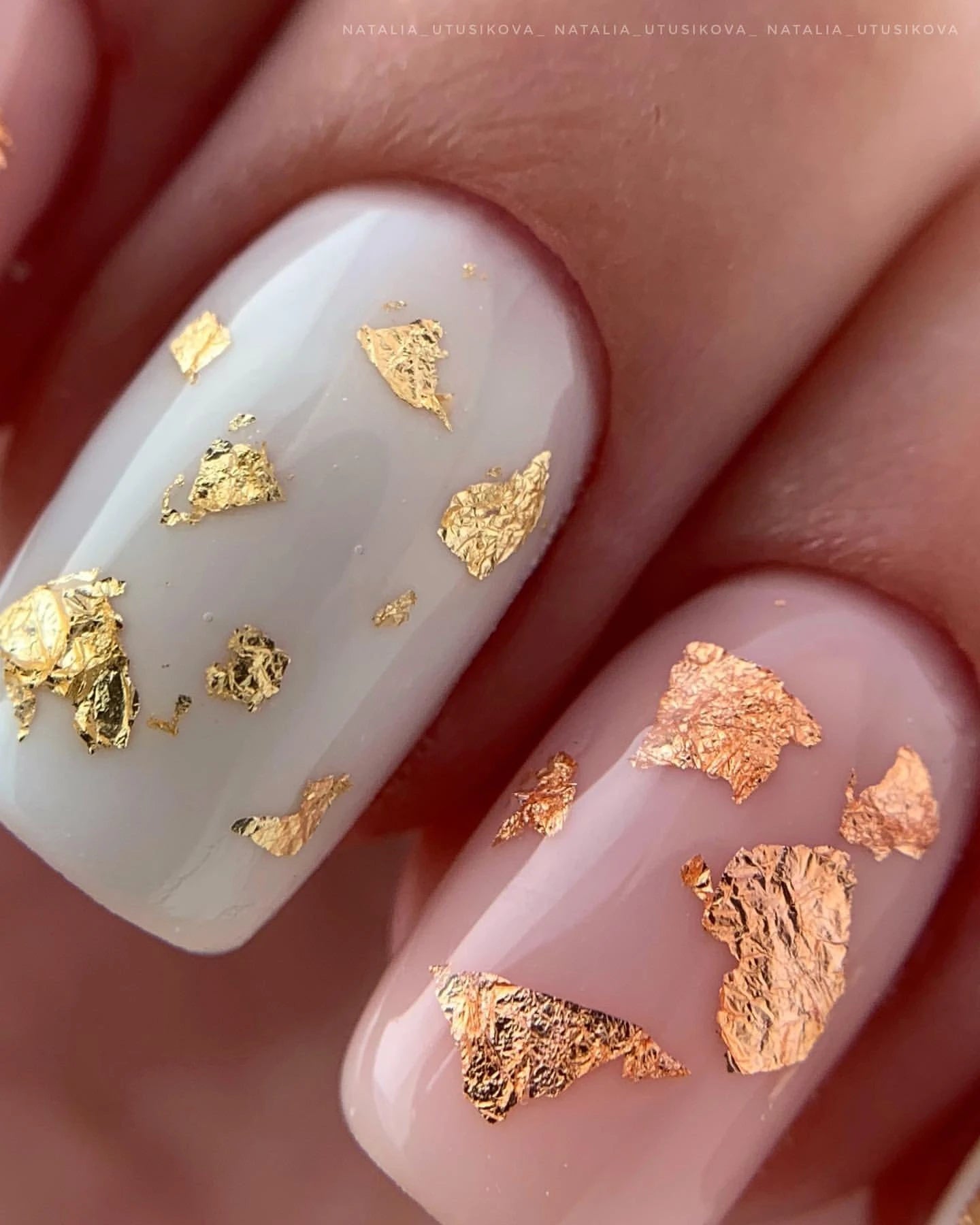 Soft foil for nail design "Gold"