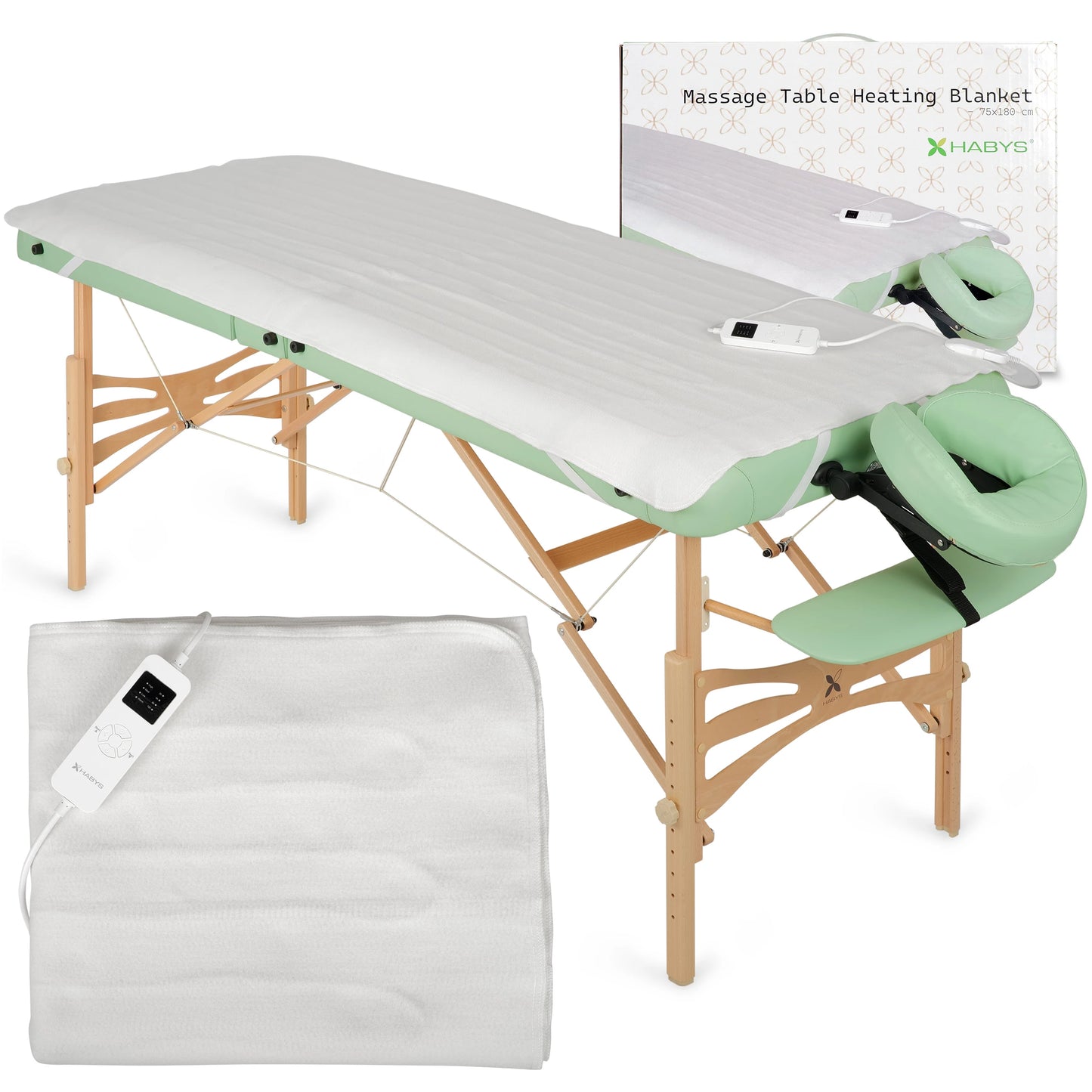Elektrische Wärmematte für Massageliege, 75×180 cm