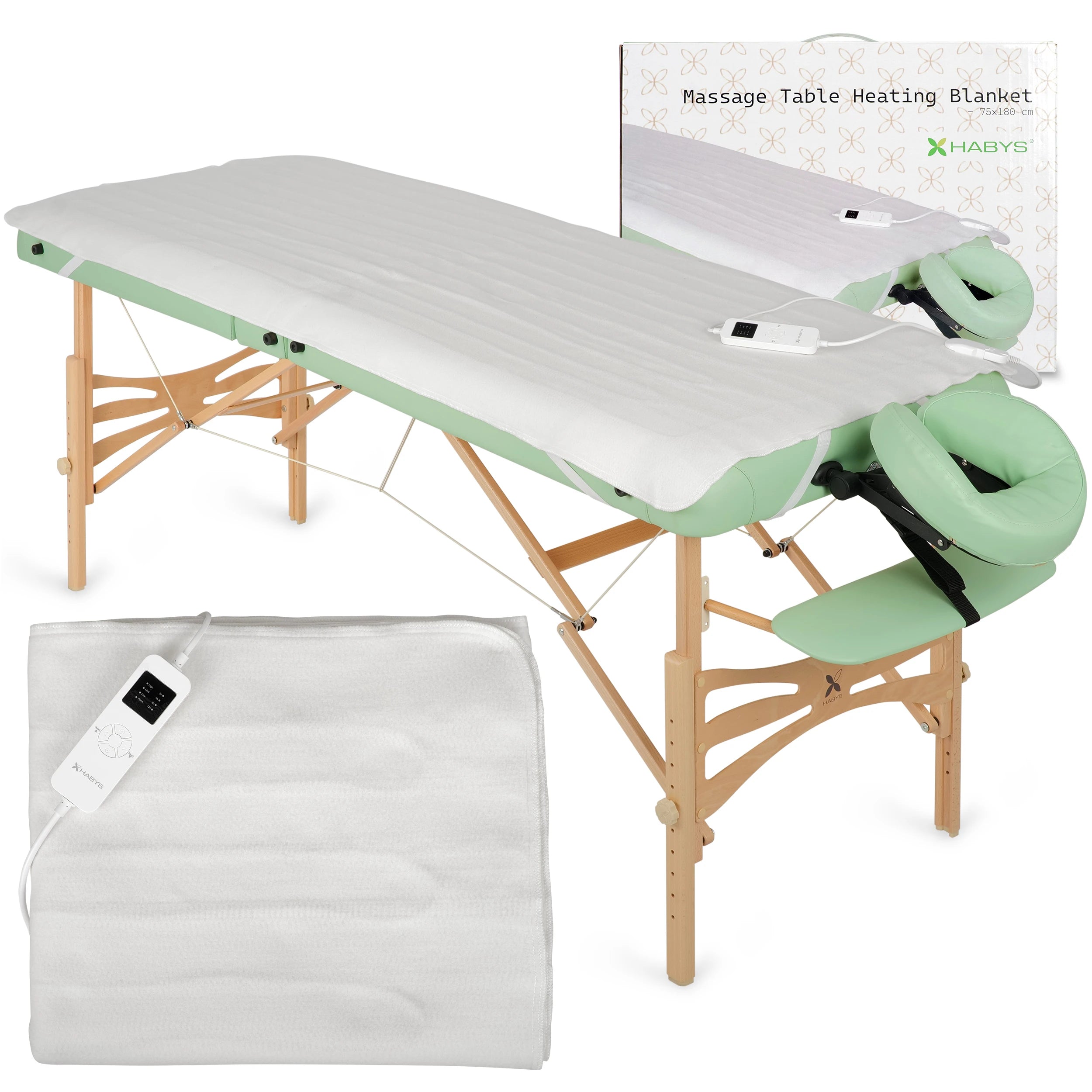 Elektrische Wärmematte für Massageliege, 75×180 cm