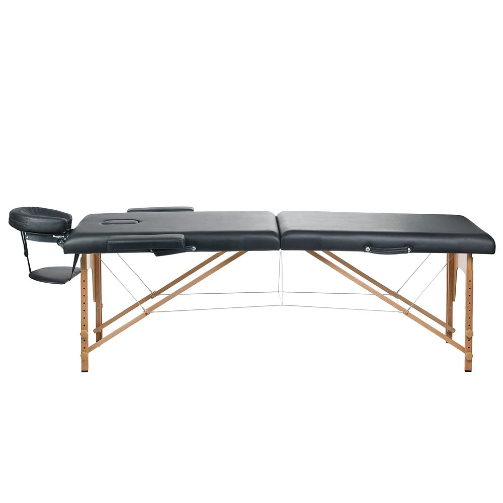 BeautySystem Klappbare Massageliege COMFORT 10, Schwarz