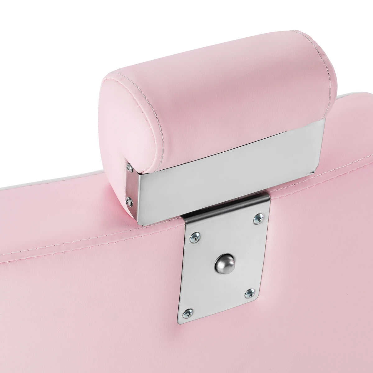 Gabbiano Visionerio barber chair pink chrome frame