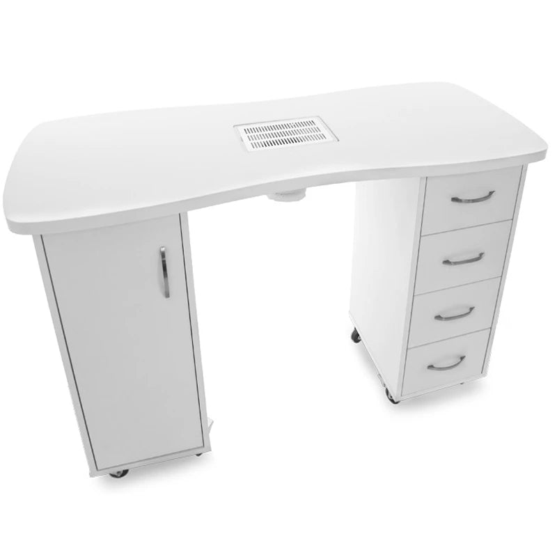 Маникюрный стол с пылесборником CABINETS WHITE