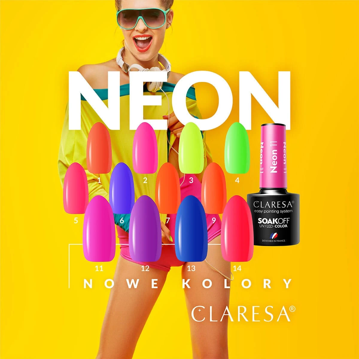Claresa Geellakk NEON 13, 5 ml
