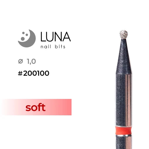 Luna Bits Teemant otsik kera 1,0 mm, punane