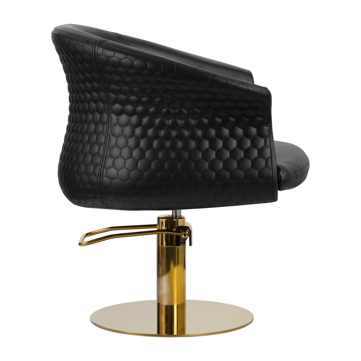 Hairdressing chair GABBIANO VERSAL GOLD BLACK