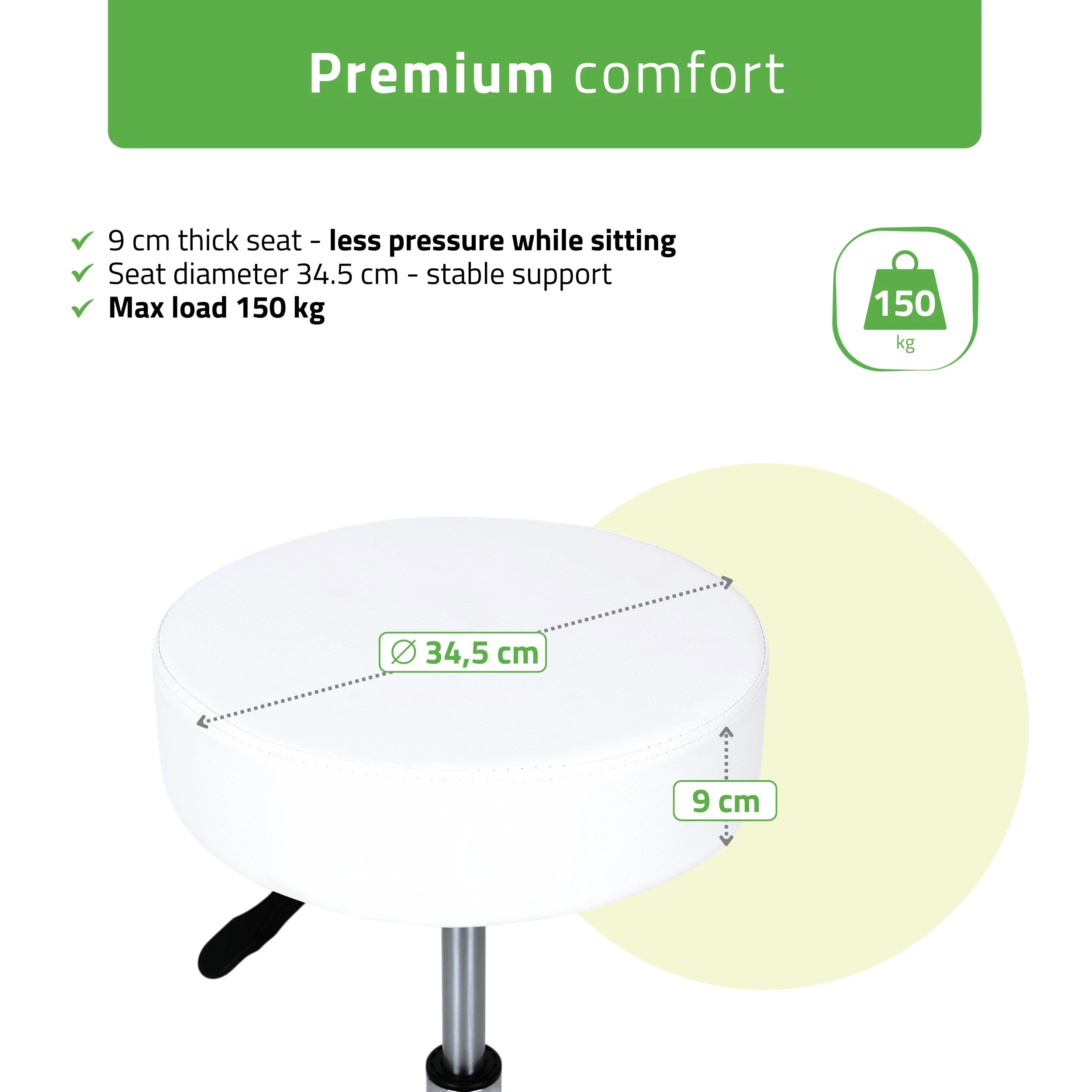 Стул мастера Mobi, основание Comfy Base k501, белый