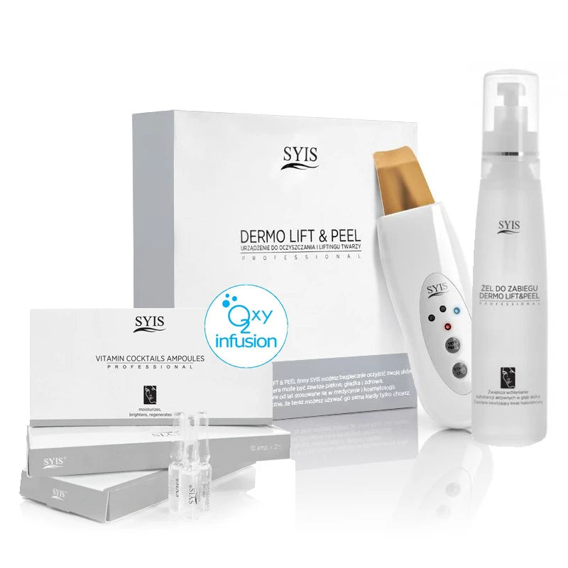 Syis Ādas skrubera ierīce Dermo Lift & Peel, zelta lāpstiņa + Syis kosmētika