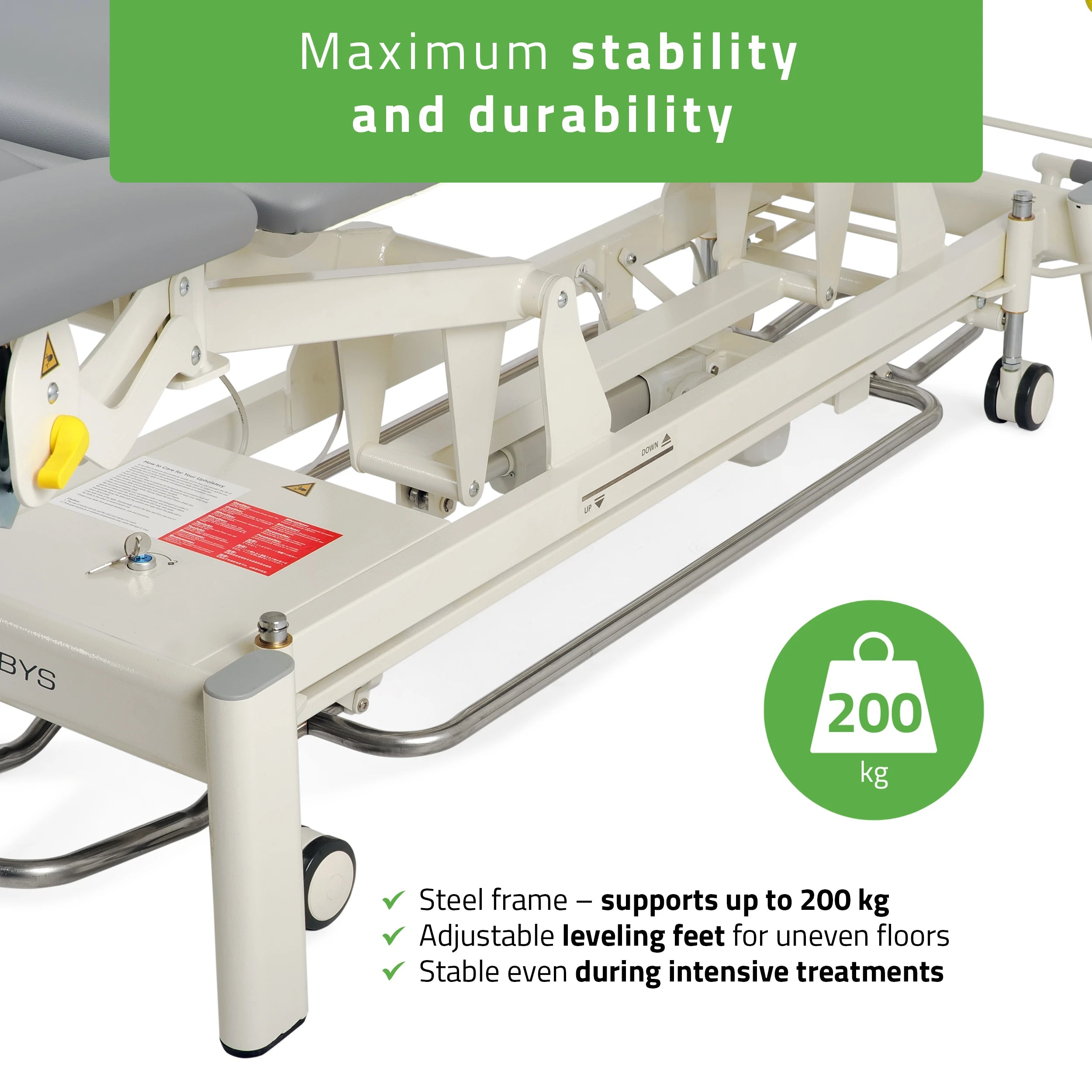 Elektrické masážní a fyzioterapeutické lehátko Proxima X7 Touch Core, šedá