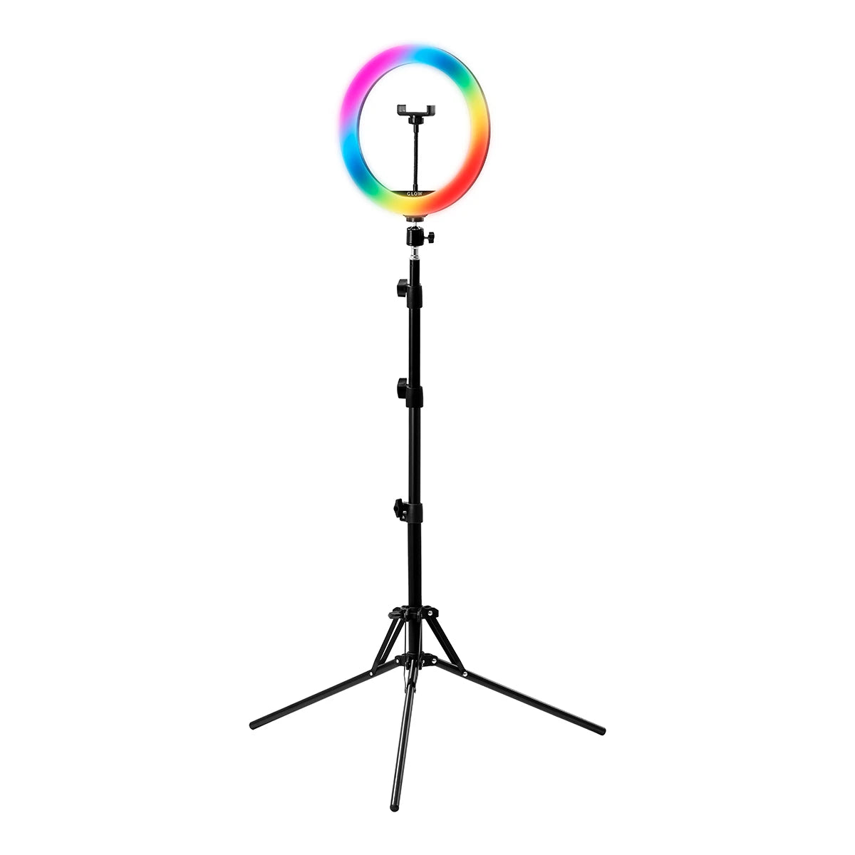 GLOW Ring LED lamp 10" RGB BSC with tripod 10W