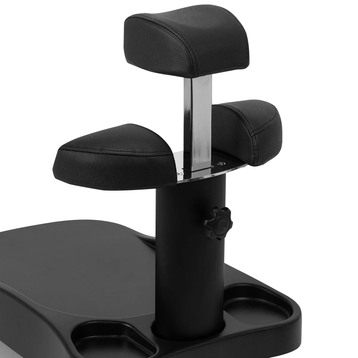 Azzurro shower tray with massager and black trolley